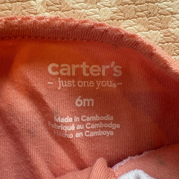 Carter's set of 3 baby girl sleep and play pajamas footies 6m - Picture 13 of 13